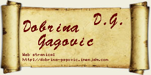 Dobrina Gagović vizit kartica